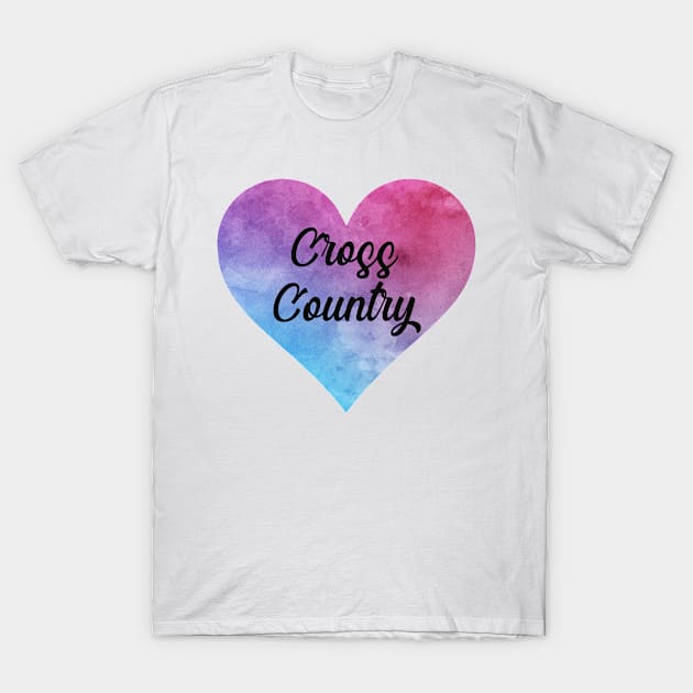 Cross country gift for her. Perfect present for mother dad friend him or her T-Shirt by SerenityByAlex